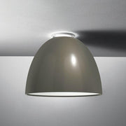 Nur Ceiling Lamp by Ernesto Gismondi for Artemide Lighting Artemide Gloss Grey Classic Traditional Socket