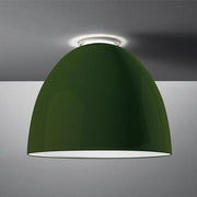 Nur Ceiling Lamp by Ernesto Gismondi for Artemide Lighting Artemide Gloss Green Classic Traditional Socket