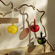 Glass Apple Ornament, Set of 3 Yellow by Iittala Ornament Iittala 