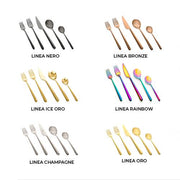 Linea Rainbow Espresso Spoon by Mepra Flatware Mepra 