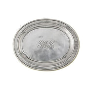 Oval Incised Tray by Match Pewter Serving Tray Match 1995 Pewter 