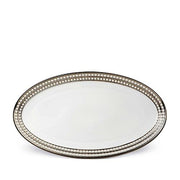 Perlee Platinum Oval Platter, Large by L'Objet Dinnerware L'Objet 