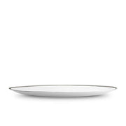 Soie Tressee Platinum Oval Platter, Large by L'Objet Dinnerware L'Objet 