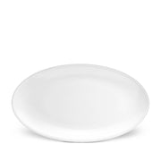 Soie Tressee White Oval Platter, Large by L'Objet Dinnerware L'Objet 