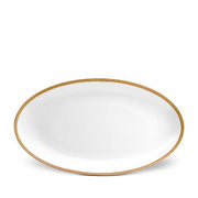 Soie Tressee Gold Oval Platter, Large by L'Objet Dinnerware L'Objet 