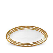 Perlee Gold Oval Platter, Small by L'Objet Dinnerware L'Objet 