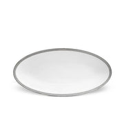 Soie Tressee Platinum Oval Platter, Small by L'Objet Dinnerware L'Objet 