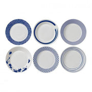 Pacific Blue Mixed Patterns 9.1" Pasta Bowl, set of 6 by Royal Doulton Dinnerware Royal Doulton 