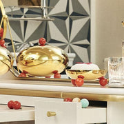 Penelope Pastry Stand, PVD Gold with Carnelian Red by Sambonet Dinnerware Sambonet 
