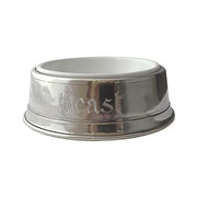 Cat or Dog Bowl by Match Pewter Pet Bowl Match 1995 Pewter 