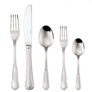 Petit Baroque 5 Piece Place Setting by Sambonet Flatware Sambonet Mirror Finish, Solid Handle 