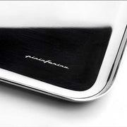 Stile Oval Serving Tray, Stainless Steel, 17" x 11" by Pininfarina and Mepra Serving Tray Mepra 