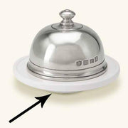 Convivio Butter Dome, Small by Match Pewter Butter Dishes Match 1995 Pewter Replacement Base 