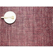 Chilewich: Mosaic Woven Vinyl Placemats Set of 4 & Table Runners Placemat Chilewich Rectangle Plum 