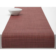 Chilewich: Basketweave Woven Vinyl Placemats Sets of 4 & Runners Placemat Chilewich Runner 14" x 72" Pomegranate 