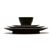 Ra Porcelain Salad Plate, Black, 6.6", Set of 2 by Ann Demeulemeester for Serax Dinnerware Serax 