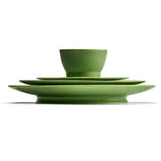 Ra Porcelain Plate, Green, Set of 2 by Ann Demeulemeester for Serax Dinnerware Serax 