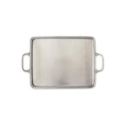 Rectangular Tray with Handles by Match Pewter Serving Tray Match 1995 Pewter Medium 