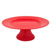 Fantasy Cake Stand, 11" by Bordallo Pinheiro Cake Plate Bordallo Pinheiro Red 