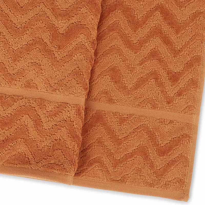Rex Degraded Chevron Solid Color Towels - Thumbnail 3