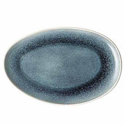 Junto Stoneware Flat Oval Platter, 13" for Rosenthal Dinnerware Rosenthal Aquamarine 