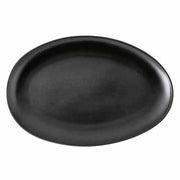 Junto Stoneware Flat Oval Platter, 13" for Rosenthal Dinnerware Rosenthal Slate Grey 