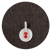 Chilewich: Bamboo Woven Vinyl Placemats, Set of 4 Placemat Chilewich Round 15" Dia. Chocolate 