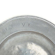 Round "VR" Platter by Match Pewter Dinnerware Match 1995 Pewter 