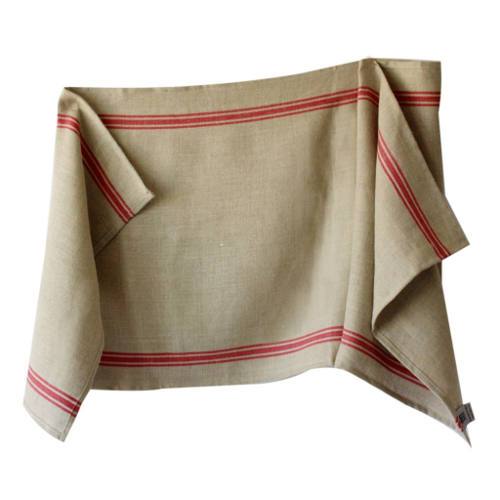 Thieffry Red Monogramme Linen Dish Towel