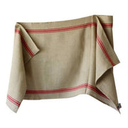 French Monogramme Linen 60" Table Runner by Thieffry Freres & Cie Linen Thieffry Freres & Cie Red 