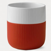 Fluted Contrast Mug by Royal Copenhagen Dinnerware Royal Copenhagen Scarlet Red 