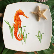 Seahorse Tray & Small Bowl Set, 9.5" x 4.5" by Abbiamo Tutto Dinnerware Abbiamo Tutto 