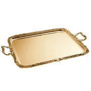 Regence Gold Plated 22.5" Rectangular Serving/Bar Tray with Handles by Ercuis Serving Tray Ercuis 