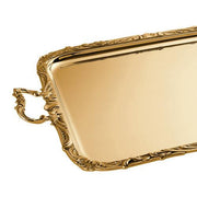 Regence Gold Plated 22.5" Rectangular Serving/Bar Tray with Handles by Ercuis Serving Tray Ercuis 