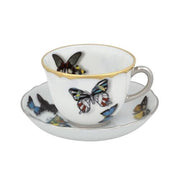 Butterfly Parade Set of 2 Coffee Cup & Saucer by Christian Lacroix for Vista Alegre Coffee & Tea Vista Alegre 