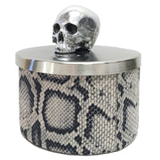 Memento Mori Notre Dame Incense Scented Skull Candle by Lisa Carrier Designs Candles Lisa Carrier Designs Python with Silver Skull 