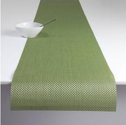 Chilewich: Basketweave Woven Vinyl 14" x 72" Table Runners CLEARANCE Placemat Chilewich Grass Green 
