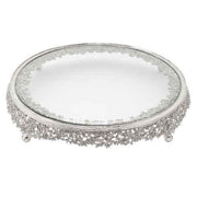 Silver Isadora Cake Plate, 13.5" by Olive Riegel Cake Stands Olivia Riegel 