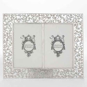 Silver Isadora 4" x 6" Double Photo Frame by Olive Riegel Frames Olivia Riegel 