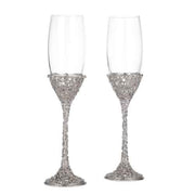 Silver Isadora Toasting Flute, Set of 2 by Olive Riegel Stemware Olivia Riegel 