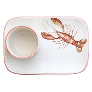 Lobster Rectangle Tray and Bowl Set, 9.75" by Abbiamo Tutto Dinnerware Abbiamo Tutto 