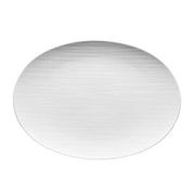 Mesh Small Oval Platter by Gemma Bernal for Rosenthal Dinnerware Rosenthal Solid White 