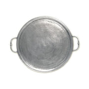 Round Trays with Handles by Match Pewter Serving Tray Match 1995 Pewter Small 