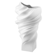 Squall Vase, White Glazed by Cedric Ragot for Rosenthal Vases, Bowls, & Objects Rosenthal Medium 