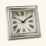 Square Alarm Clock, 4.8" by Match Pewter Clocks Match 1995 Pewter 