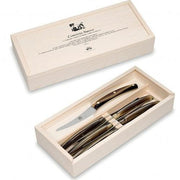 No. 9609 Convivio Nuovo Steak Knives with Faux Ox Horn Handles, Set of 6 by Berti Knive Set Berti 