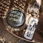 Surface Stoneware Dinner Plate, Indi Grey, 10.6", Set of 4 by Sergio Herman for Serax Dinnerware Serax 