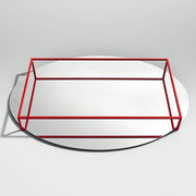 Surface + Border No. 2 Tray by Ron Gilad for Danese Milano Fruit Bowl Danese Milano Red/Mirror 