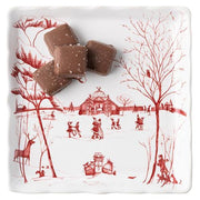 Country Estate Winter Frolic "Mr. & Mrs. Claus" Ruby Sweets Tray by Juliska Tray Juliska 