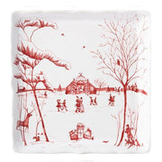 Country Estate Winter Frolic "Mr. & Mrs. Claus" Ruby Sweets Tray by Juliska Tray Juliska 